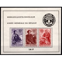 1960. Belgien. Verdensflygtningeåret. Miniark. Postfrisk.