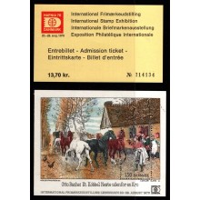 1976. Danmark. Hafniablok III. Frimærkeudstilling Hafnia 76. AFA 75 kr. **