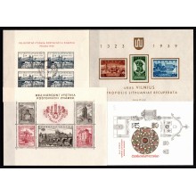 Tilbud. 2 plancher med forskellige postfriske miniark.