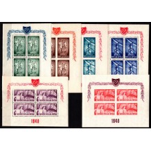 OSP-folkesport. Samlet arksæt. Postsfriske.