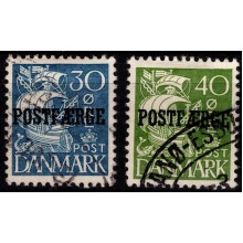 Postfærge. Karavelmærker type I.