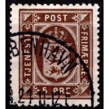 Tjenestefrimærker. 5 ø.