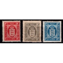 Tjenestefrimærker. 3 forskellige. Ustemplet.