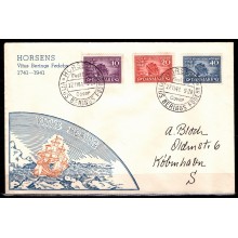 Vitus Berings 200-års dødsdag. Førstedagskuvert. Horsens stempel.