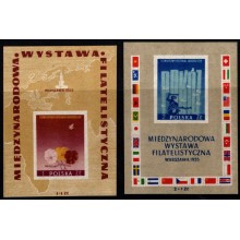 Warszawa international frimærkeudstilling. 2 miniark. Postfrisk.