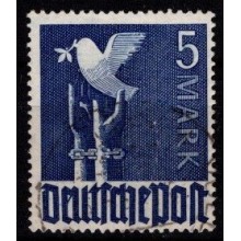 Genopbygning - Allierede Besættelseszoner -  AFA 48, 5 Mark, blå.