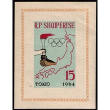 Olympiske Lege i Tokyo. Miniark. Postfrisk. Utakket.