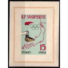 Olympiske Lege i Tokyo. Miniark. Utakket. Postfrisk.