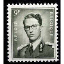 Kong Baudouin. 9 fr. oliven. Postfrisk.