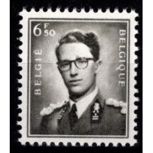 Kong Baudouin. 6,50 fr. olivengrå. Postfrisk.