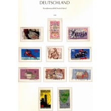 1978-95. Vesttyskland. Bund. Samling i Leuchtturm fortryksalbum med lommer og blå kassette. Stemplet/**.