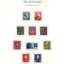 "Tilbud" - 1949-1977 - Vesttyskland - Samling i flot Leuchtturm album med klemlommer hvor blå kassette medfølger - Ingen skader eller defekter. 