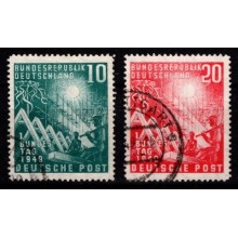 Vesttyskland - Forbundskongres - Komplet sæt - Stemplet.