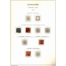Danmark. Samling på Leuchtturm fortrykssider med klemlommer. De bedste ældre mærker er plukket, men stadig masser af mærker, især i det nyere.