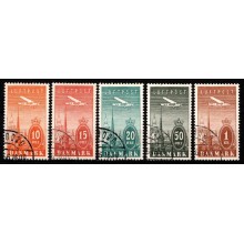 1934. Danmark. Ny luftpost  Komplet sæt. Stemplet.