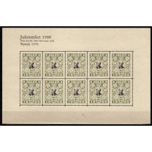 Danmark. Julemærket 1906. Nytryk 1976. Postfrisk.