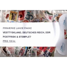 Vesttyskland/Deutsches Reich/DDR, Frimærke lande pakke, Postfriske og stemplede mærker. Vores pris 100 kr.