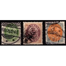 Lot med tofarvet øreudgave. Vandmærke II, stor krone.