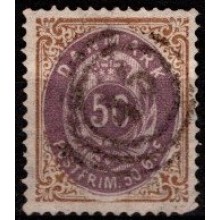 Tofarvet øreudgave. Omvendt ramme.