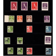 Danmark. Mindre samling i SAFE album op til 1970.  Postfriske mærker.