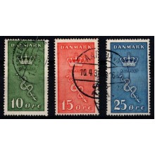 Danmark - Kræftmærker - Komplet sæt - Stemplet