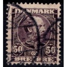 Danmark - Christian IX - 50 øre lilla