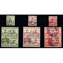 Danmark - Dybbøl Mølle - Fireblokke - Velgørenhed - Komplet sæt