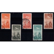 Danmark - Ny luftpost - Komplet sæt