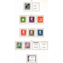 Danmark samling på "Superb" Stender fortryksider. Mindre samling hvor mærkerne er **/*.