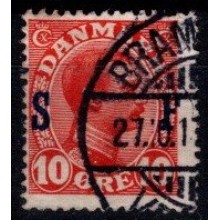 Danmark - Soldaterfrimærker - 10 øre rød.