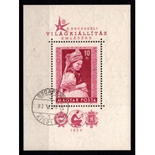 Verdensudstillingen i Brussel. Folkedragter. Miniark. 