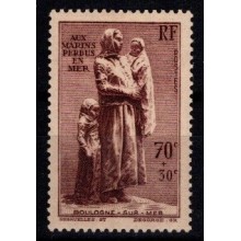 Frankrig - Monument for skibbrudne - Postfrisk.,