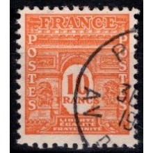 Frankrig - Triumfbuen - Enkelt mærke - 10 franc orange.