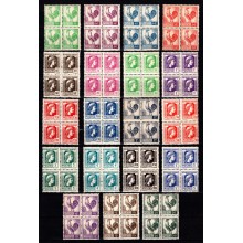 Frankrig - Den Galliske Hane og Marianne - 4-Blokke - Komplet sæt - Postfriske.