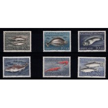 Grønland - Lot med Fisk og skaldyr - Postfrisk.