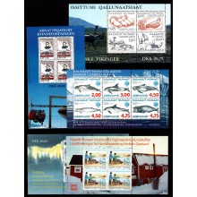 Grønland - Lot med forskellige Miniark - Postfriske.
