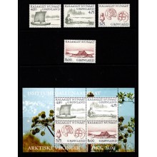 Arktiske vikinger. Mærker og Miniark. Postfrisk.