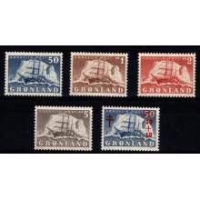Grønland - Gustav Holm komplet - Postfrisk.