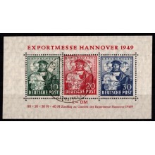 Hannover messe. Allieret Besættelse. Miniatureark. STEMPLET.