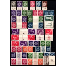 Israel. Planche med forskellige Tëte par mm. Postfriske.