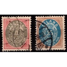 Island. 1899-1990. AUR-mærker,