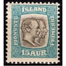 Chr IX & Fr. VIII. Tjenestemærke. Postfrisk.