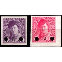 Avisportomærker fra Bosnien overtrykt ny værdi. Ustemplet.