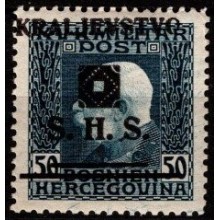 Mærke fra Bosnien med sort overtryk. Postfrisk.