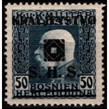 Mærke fra Bosnien med sort overtryk. Postfrisk.