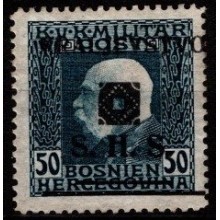 Mærke fra Bosnien med sort overtryk. Postfrisk.