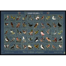 1965. Danmark. Julemærker, helark, postfrisk, ufoldet, utakket.