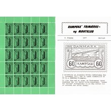 KAMPSAX-Frimærke klub blad anno 1977 og 60 kr. Kampsax frimærke.