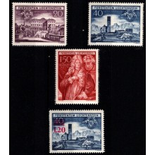 Schellenberg 250 års jubilæum. Provisorium. Rødt overtryk. Postfrisk.