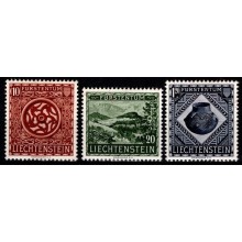 1953. Liechtenstein. Forhistoriske fund. Postfrisk sæt.
